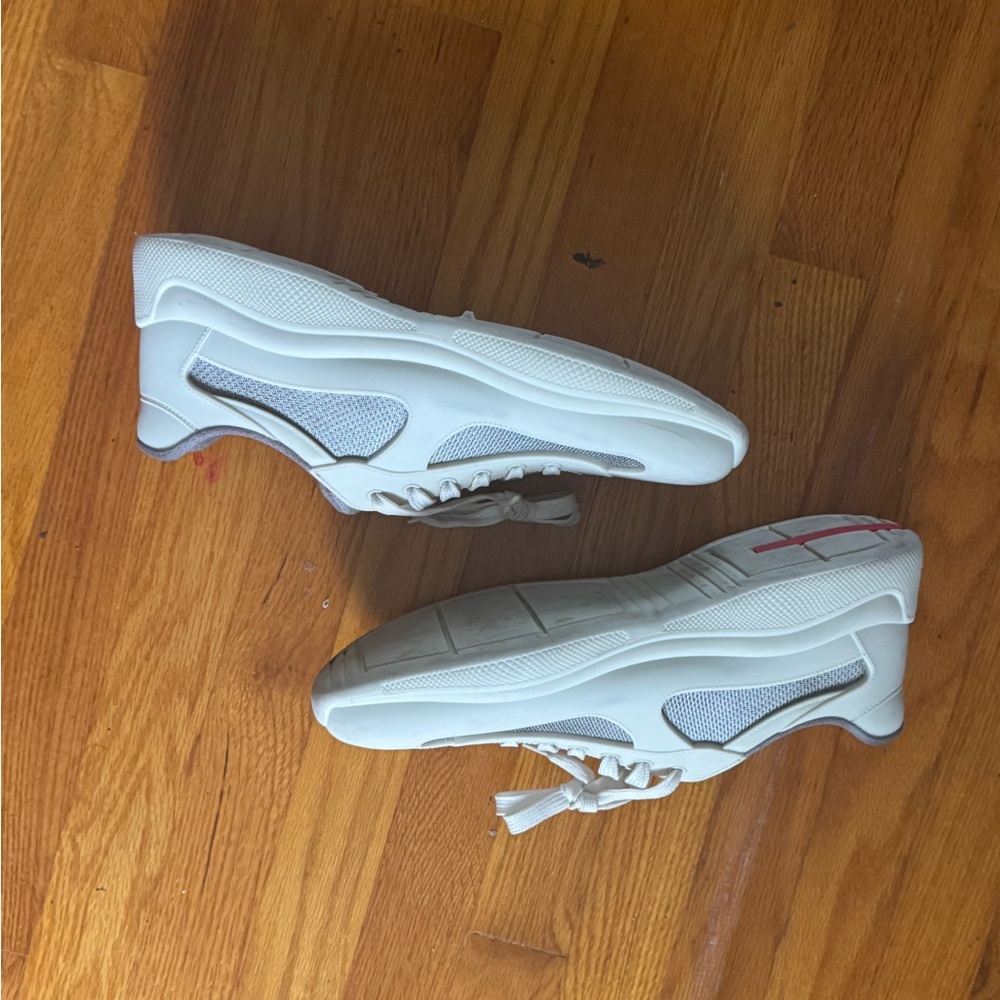 White and Gray Sneakers